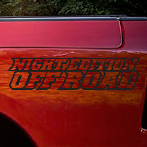 Night Edition Off Road Zijbedstickers voor Dodge Ram Rebel 2015-2017