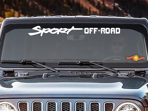 Sport Off Road Voorruit Vinyl Decal Sticker voor Jeep Wrangler