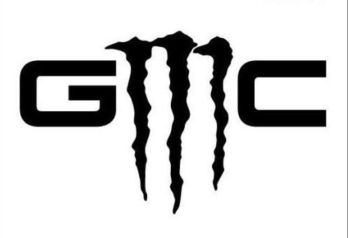 GMC-logo Monster Style universele vinyl decal sticker voor GMC Sierra