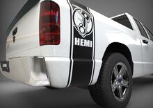 1500 2500 Truck Bed zijstrepen Hemi PISTON stickers Sticker Bed Band DS-032B 2