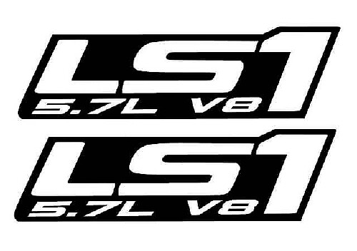 LS1 Vinyl Sticker Set voor Chevy Camaro Corvette Trans Am