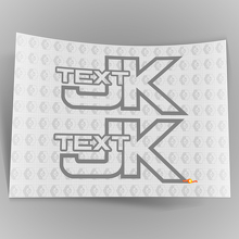 Aangepaste tekst Off Road Trails Rock Crawling 4x4 Vinyl Decal Sticker voor Jeep Wrangler JK 2