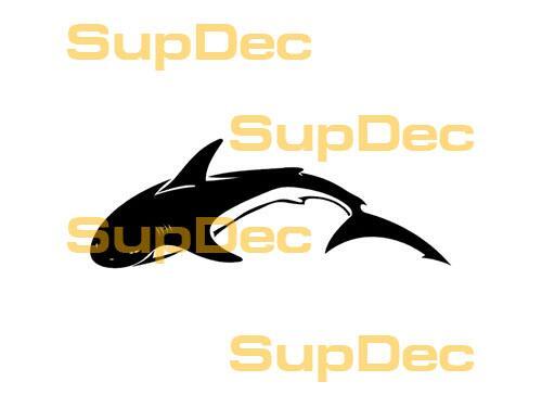 Shark Vinyl Art Wall Window Badkamer Sticker Sticker verwijderbaar #4
