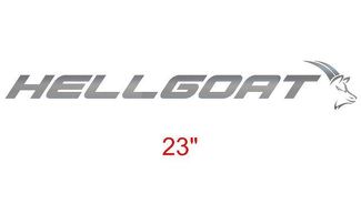 Hellgoat - Banner - Pontiac GTO Vinyl Decal Sticker - GM LS Goat 6.0 5.7 Zilver