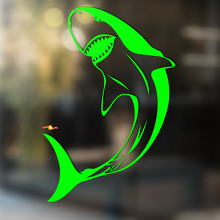 Gebogen Shark Universele Vinyl Decal Sticker_2