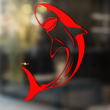 Gebogen Shark Universele Vinyl Decal Sticker_3