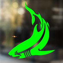 Shark Tribal Stijl Universele Vinyl Decal Sticker_3