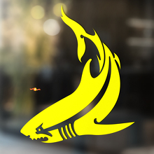Shark Tribal Stijl Universele Vinyl Decal Sticker_4