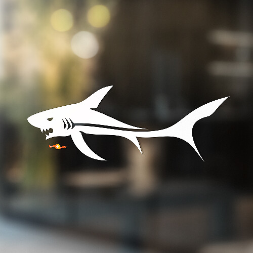 Boze Haai Universele Vinyl Decal Sticker