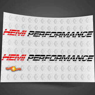 HEMI PERFORMANCE Hood Decal Sticker Past Dodge Ram 5.7L V8 1500 2500 18inch X 1inch