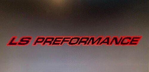 LS Performance Outline Motorkap Vinyl Decal Set voor Chevy GMC Silverado Sierra