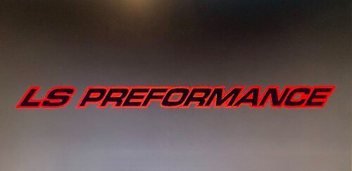 LS PERFORMANCE OUTLINE SERIE Hood Stickers Decals voor Chevy, GMC, Silverado, Sierra
