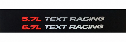 Custom Text 5.7L Racing Stickers Decals Set Past Dodge Ram V8 1500 2500
