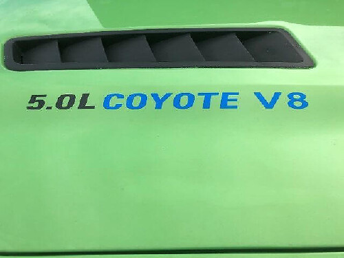 5.0L Coyote V8 Motorkap Vinyl Decal Embleem Set voor Musclecar