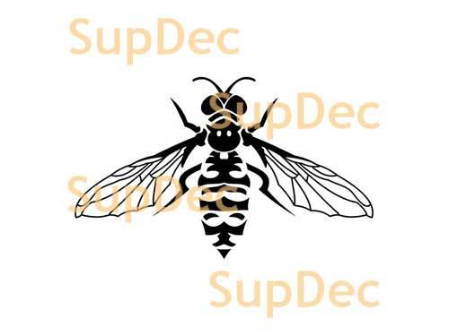 BEE muggen Vinyl Kunst Muur Raam Badkamer Sticker Decal #3
