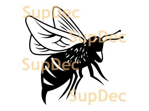 BEE muggen vinyl kunst muur raam badkamer sticker sticker #4
