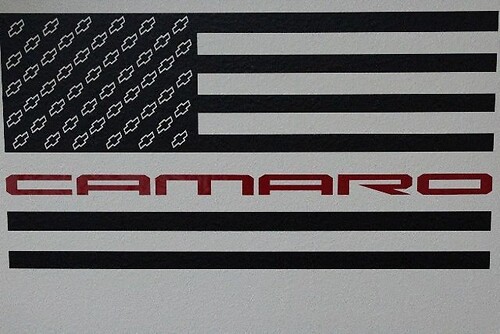 USA-vlag in Cvevy-stijl universele vinylsticker voor Chevrolet Camaro