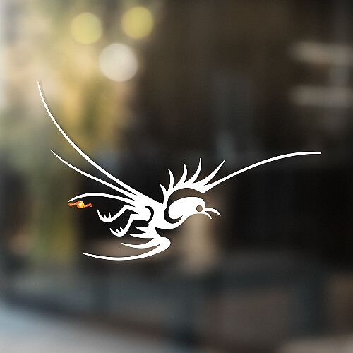 Bird Tribal Stijl Universele Vinyl Decal Sticker