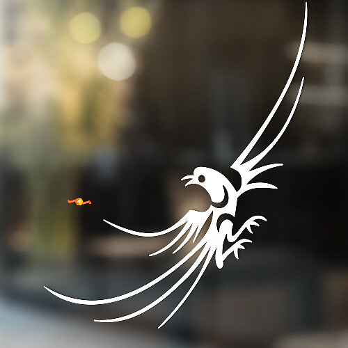 Flying Bird Tribal Style Universele Vinyl Decal Sticker