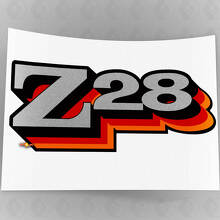 Z28 Camaro Sticker Decal Kit 2 stuks Spatbord 1977 1978 Vintage Rood Oranje 5.3 "X 2.1" 0151
_2