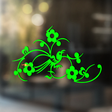 Vogel en Bloemen Universele Vinyl Decal Sticker_2