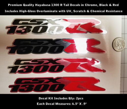 GSX1300R Chroomstijl Vinyl Decal Set voor Suzuki Hayabusa