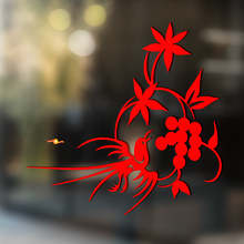 Bird and Berries Universele Vinyl Decal Sticker_2