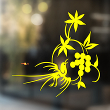 Bird and Berries Universele Vinyl Decal Sticker_4