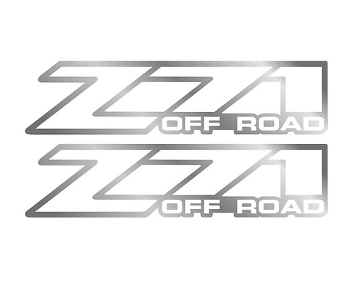 set 2 - Z71 Offroad 2001 - 2006 sticker sticker Chevy Silverado 4x4
