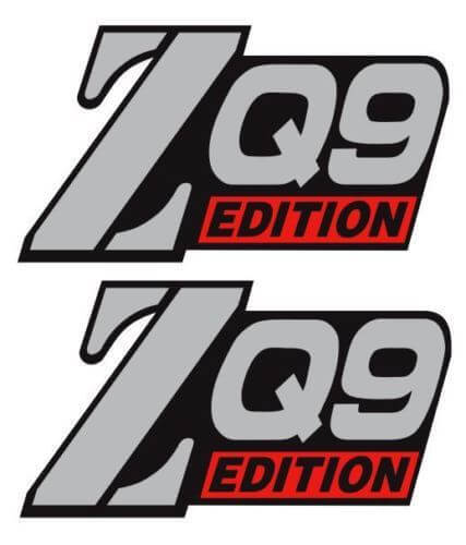 ZQ9 Edition Vinyl Decal Set voor Chevy S10 GMC Sonoma