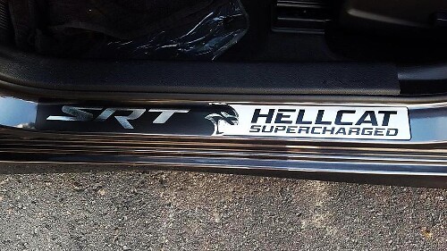 SRT Hellcat Stijl Deurdorpel Vinyl Stickers Set voor Dodge Challenger Charger