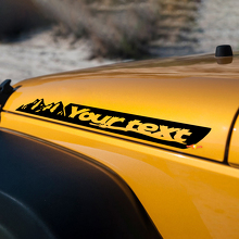 Aangepaste tekst bergen motorkap zijvinylsticker voor Jeep Wrangler JK Renegade 3