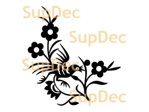 Vogel Vinyl Art Wall Window Badkamer Sticker Sticker verwijderbaar #6
