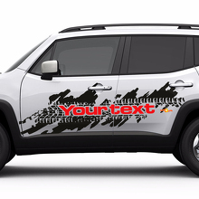 Jeep Renegade Side Splash Tyre Tracks Logo Graphic Vinyl Decal Sticker 2 kleuren 3