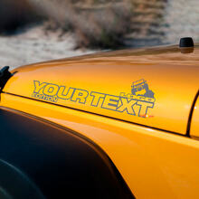 Paar Jeep Wrangler Off Road Edition Vinyl Hood Stickers Decals Rubicon
 2