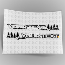 Set Off-Road Motorkap Vinyl Stickers Decals 3 voor Jeep Wrangler Unlimited 3