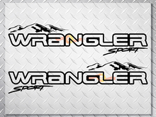 Paar Jeep Wrangler Unlimited Off Road Vinyl Hood Stickers-stickers
 2