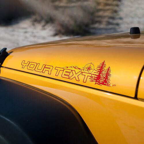 Paar Jeep Wrangler Renegade Off Road Vinyl Hood Stickers Stickers
