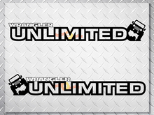 Paar Jeep Wrangler Unlimited Off Road Vinyl Hood Stickers Decals Rubicon
 2