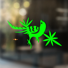 Vogel en Bladeren Universele Vinyl Sticker Decal_2