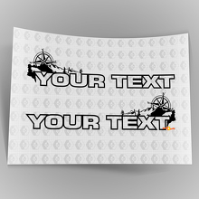 Paar Jeep Wrangler Rubicon Vinyl Hood Stickers Decals Onbeperkt of AANGEPASTE TEKST
 4