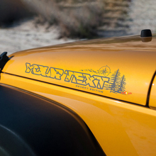 Aangepaste Tekst Kompas Bos Motorkap Vinylstickers Decals voor Jeep Wrangler Unlimited 2