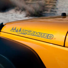 Aangepaste Forest Style Motorkap Vinyl Stickers voor Jeep Wrangler Unlimited_2