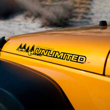 Aangepaste Forest Style Motorkap Vinyl Stickers voor Jeep Wrangler Unlimited_3