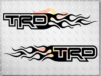 Toyota TRD Flame Style Logo Rechts & Links auto sticker stickers