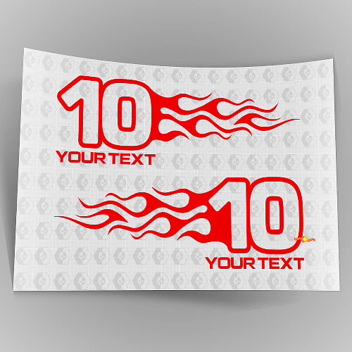 Mopar Dodge Chrysler Jeep Flame Style Logo Rechts & Links auto sticker stickers