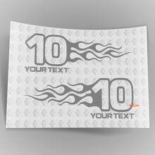 Mopar Dodge Chrysler Jeep Flame Style Logo Rechts & Links auto sticker stickers 2