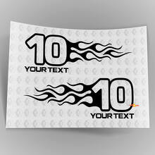 Mopar Dodge Chrysler Jeep Flame Style Logo Rechts & Links auto sticker stickers 3