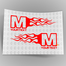 Mopar Dodge Chrysler Jeep Flame Style Logo Rechts & Links auto sticker stickers 4