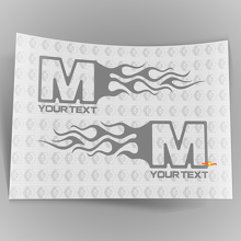Mopar Dodge Chrysler Jeep Flame Style Logo Rechts & Links auto sticker stickers 5